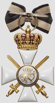 Order of the Red Eagle, Type V, Military Division, III Class Cross (with crown, in gold) Reverse