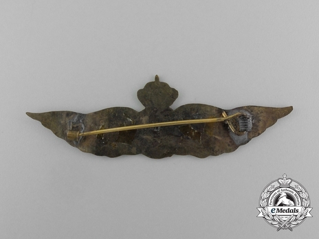 Pilot's Wings (with bronze gilt) Reverse