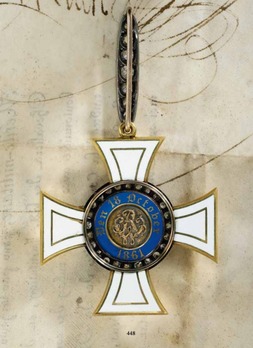 Order of the Crown, Civil Division, Type II, II Class Cross (with diamonds) Reverse