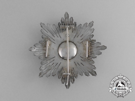 2nd Class Breast Star (red distincion) (with Fleur de Lys and Royal Crown) Reverse