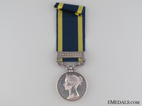 Silver Medal (with "MOOLTAN" clasp) Obverse