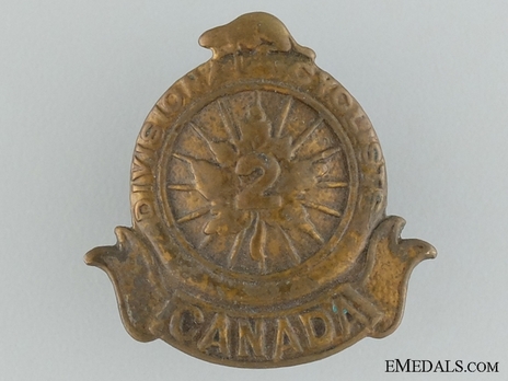 2nd Divisional Cyclist Company Other Ranks Collar Badge (Wheel) Obverse
