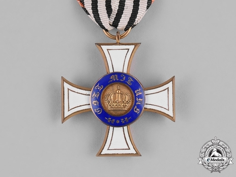 Order of the Crown, Civil Division, Type II, III Class Cross (with commemorative ribbon) Obverse