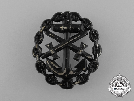 Naval Wound Badge, in Black (cut-out) Obverse