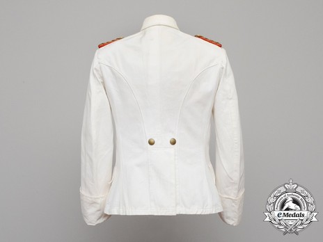 German Army General's New Style White Summer Tunic Reverse