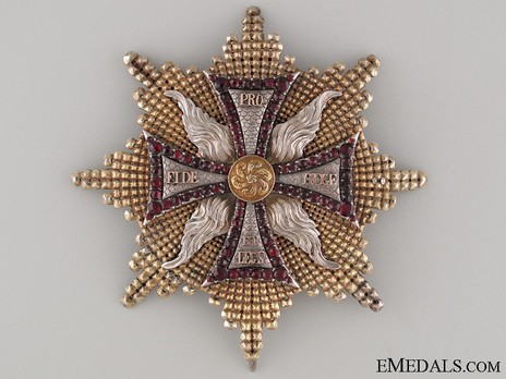 Order of the White Eagle, Breast Star (1764-1831) Obverse