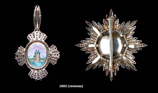 Order of Saint Catherine, Grand Cross Set of Insignia Reverse
