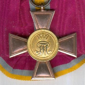 Long Service Cross for NCOs & EMs, Type III, I Class for 15 Years Obverse