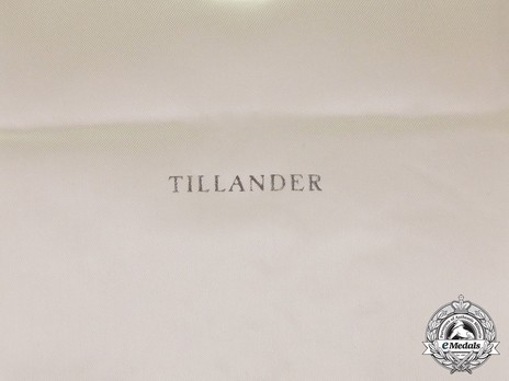 Order of the Lion of Finland, Commander Grand Cross Breast Star, Civil Division Case of Issue Tillander Mark