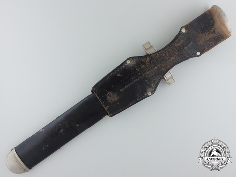 German Red Cross Enlisted Ranks Hewer (Marked) Reverse in Scabbard