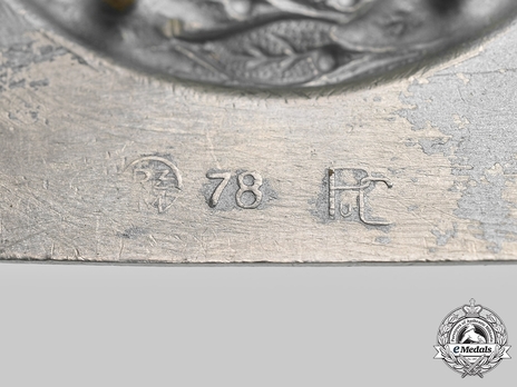 RLB 1st Pattern Lower Ranks Belt Buckle (nickel-silver version) Stamp Detail