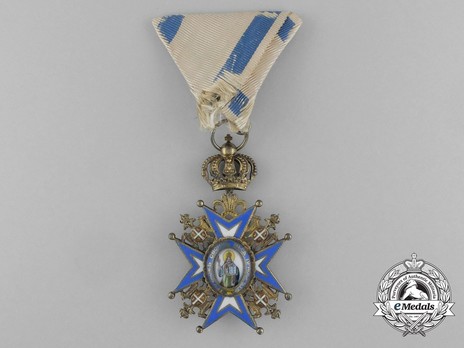 Order of Saint Sava, Type III, IV Class Obverse