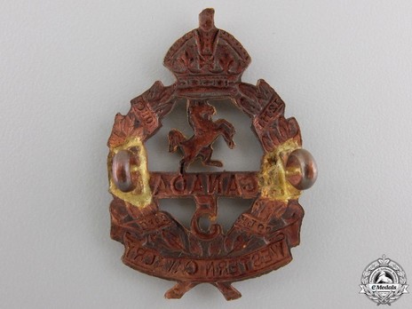 5th Infantry Battalion Other Ranks Cap Badge Reverse