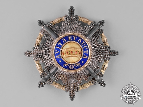 Order of the Iron Crown,Type III, Military Division, I Class Breast Star (with silver swords)