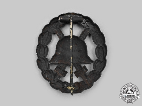 Wound Badge, in Black (Cut Out) Reverse