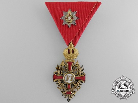 Order of Franz Joseph, Type II, Civil Division, Grand Cross Breast Star Miniature