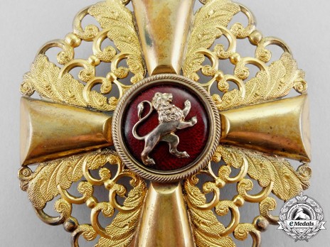 Order of the Zähringer Lion, Grand Cross (in gold) Reverse Detail