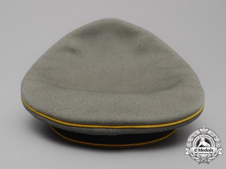 German Army Post-1936 Signals NCO/EM's Visor Cap Back