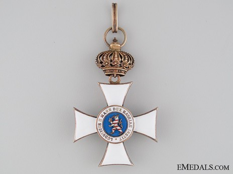Order of Philip the Magnanimous, Type II, I Class Knight's Cross (with crown, in silver gilt) Reverse
