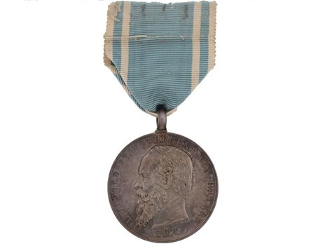 Long Service Award for Workers in the Army Workshops, Silver Medal Obverse