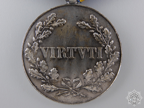 Silver Merit Medal (stamped "F. RASUMNY," 1927-) Reverse