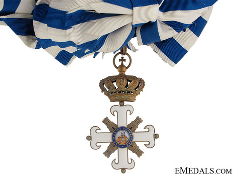 Order of San Marino, Type I, Civil Division, Grand Cross Obverse with Cordon