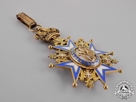 Order of Saint Sava, Type III, II Class Reverse
