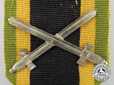 General Honour Decoration, Military Division, Silver Medal  (for merit) Swords Clasp