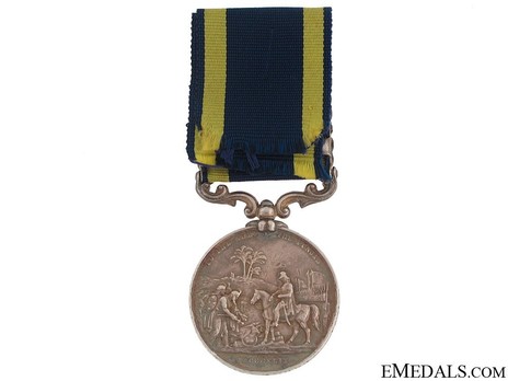 Silver Medal (with "CHILIANWALA" and "GOOJERAT" clasps) Reverse