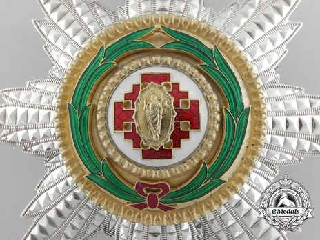 Equestrian Order of Merit of the Holy Sepulcher of Jerusalem (Type II) Collar Breast Star Obverse Detail