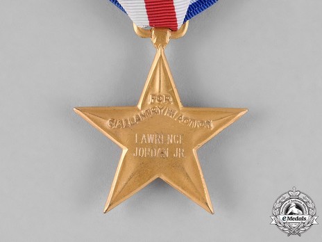 Silver Star (Engraved) Reverse Detail 