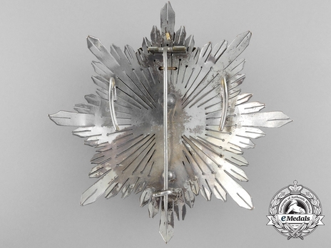 2nd Class Breast Star (white distinction pension) Reverse