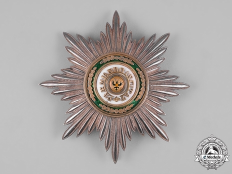 Order of Saint Stanislaus, Type II, Civil Division, I & II Class Breast Star (for non-christians)