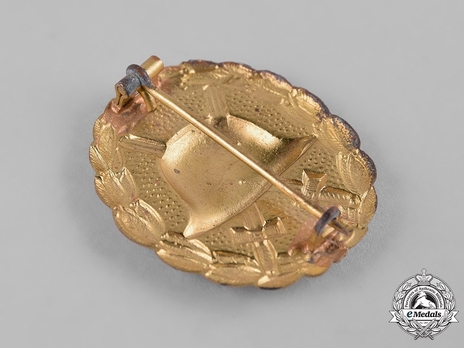 Wound Badge, in Gold (in bronze) Reverse