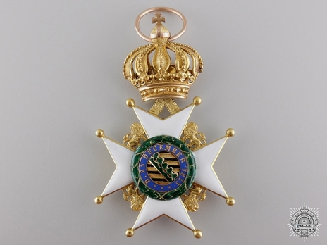 House Order of Saxe-Ernestine, Type I, Civil Division, Knight Cross (Coburg-Gotha version, for citizens) Reverse