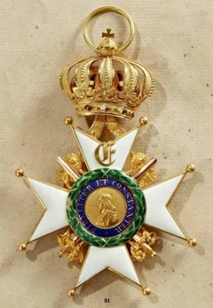 House Order of Saxe-Ernestine, Type II, Military Division, Grand Cross Obverse