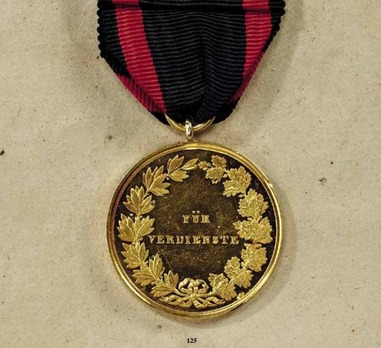 Order of Ludwig, Gold Medal (1850-1889, for merit) Reverse