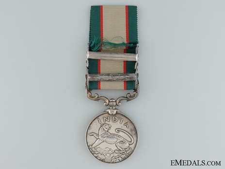 Silver Medal (with "NORTH WEST FRONTIER 1936-37" and "NORTH WEST FRONTIER 1937-39" clasps) Reverse