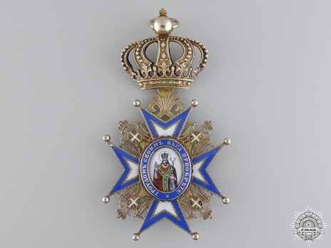 Order of Saint Sava, Type II, I Class Obverse