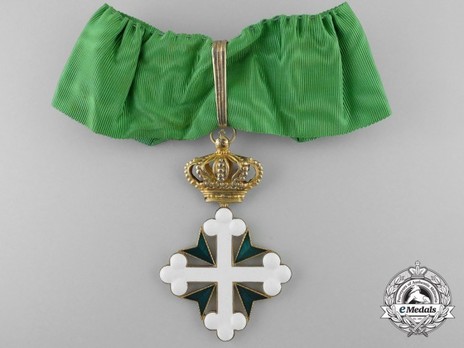 Order of St Maurice and St. Lazarus, Commander Cross (in gilt) Obverse