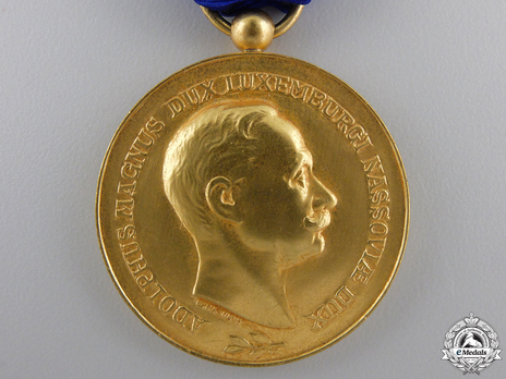 Gold Merit Medal (stamped "F. RASUMNY," 1927-) Obverse
