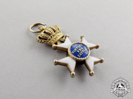 Military Order of Max Joseph, Commander Cross Miniature Reverse