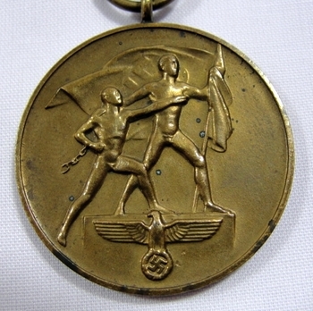 Commemorative Medal for the Return of Memel (Memel Medal), by Unknown Maker: possibly Rudolf Berge Obverse