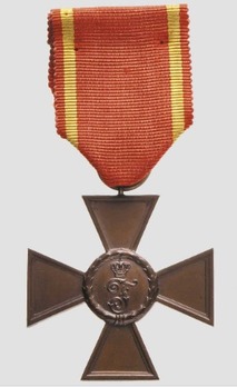 Long Service Decoration, I Class Cross for 15 Years (1913-1918) (in tombac) Obverse