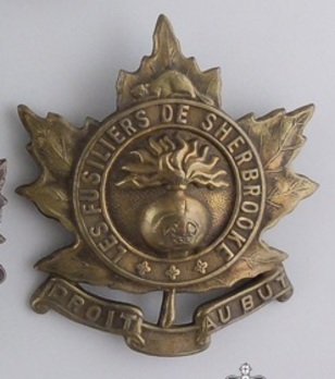 Les Fusiliers de Sherbrooke Other Ranks Cap Badge Obverse