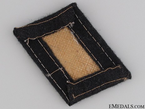 Waffen-SS 'Totenkopf' Division NCO/EM Collar Tab (Horizontal pattern) Reverse