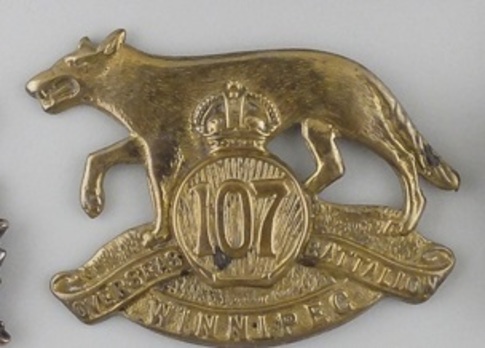 107th Infantry Battalion Other Ranks Cap Badge Obverse