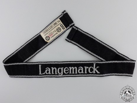 Waffen-SS Langemarck NCO/EM's Cuff Title Obverse