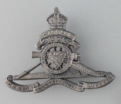McGill University Overseas Siege Artillery Draft Officers Collar Badge Obverse