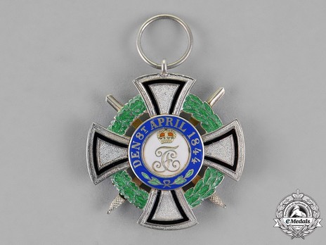 House Order of Hohenzollern, Type II, Military Division, III Class Honour Cross Reverse